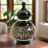 Timeless Black Pet Urn in Medium