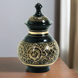 Timeless Black Pet Urn in Medium