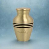 Classic Bronze Cremation Keepsake Urn