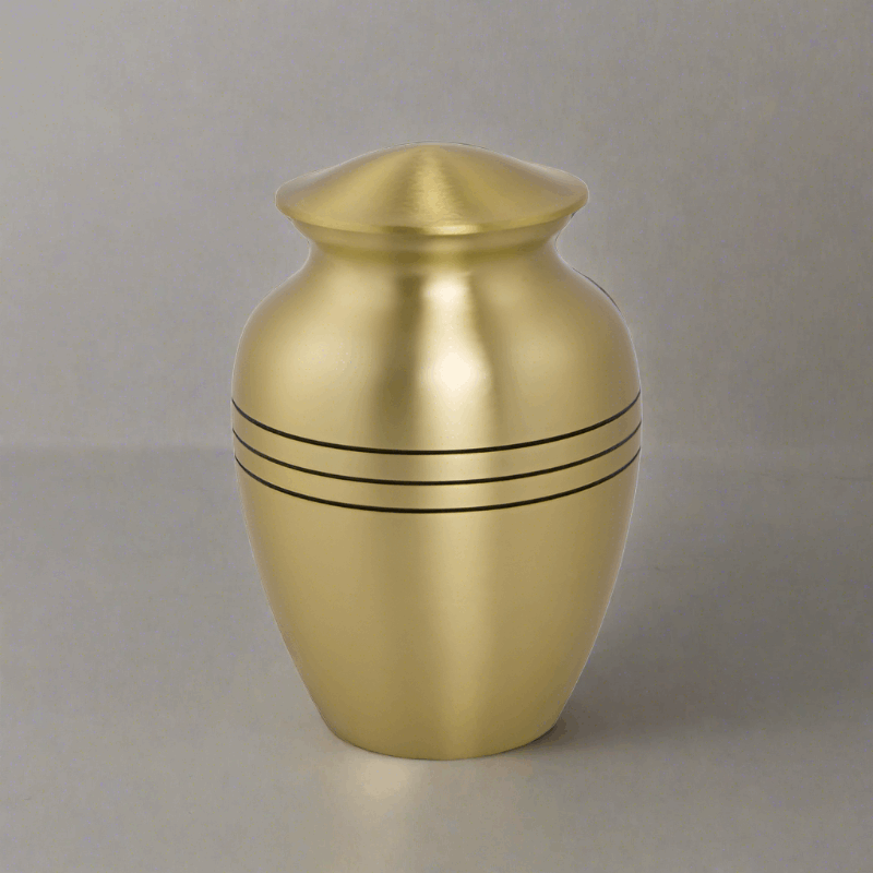 Classic Bronze Cremation Urn in Small