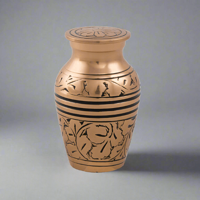 Copper Oak Cremation Keepsake Urn