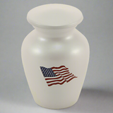 Red, White and Blue American Flag Keepsake Urn