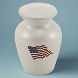 Red, White and Blue American Flag Keepsake Urn