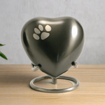 Classic Slate Paw Heart Keepsake Urn