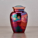 Classic Paw Raku Pet Urn In Large