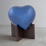 Arielle Heart Keepsake Urn in Sky Blue