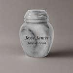 Cloud Gray Marble Cremation Keepsake Urn