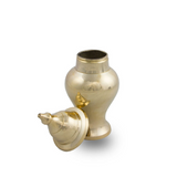 Shiny Brass Pet Urn in Extra Small