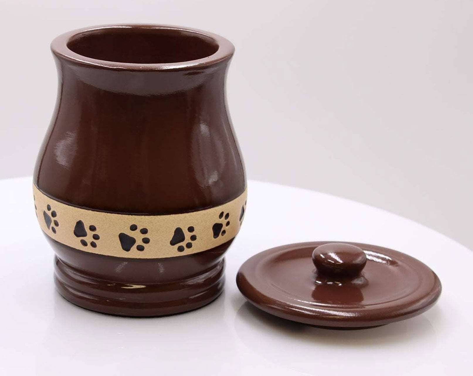 Brown Friendship Paw Pet Urn in Extra Small