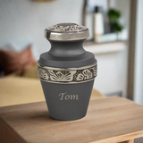 Rustic Pewter Keepsake Urn