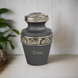 Rustic Pewter Keepsake Urn