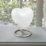 Trinity Pearl Heart Keepsake Urn