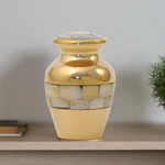 Elite Mother of Pearl Small Cremation Urn For Ashes