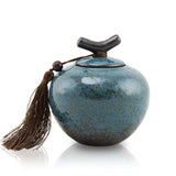 Turquoise Ceramic Pet Urn Bundle