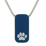 Paw Print Pendant in Blue