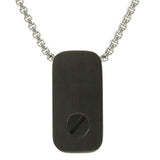 Cat Memorial Pendant in Slate