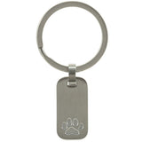 Paw Print Keychain in Pewter