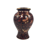 Etienne Brown Butterfly Cloisonne Cremation Urn