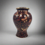 Etienne Brown Butterfly Cloisonne Cremation Urn