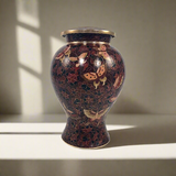 Etienne Brown Butterfly Cloisonne Cremation Urn