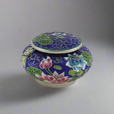 Filigree Cloisonné Lily Dragonfly Keepsake Urn