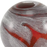 Amber Glass Marble Swirl Keepsake Urn