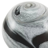 Onyx Glass Marble Swirl Keepsake Urn