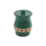 Green Friendship Paw Pet Urn in Small