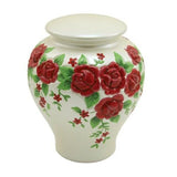 Rose Roses Ceramic Cremation Urn In Large