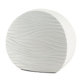 Tranquil Waves White Cremation Urn in Large