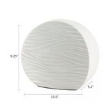 Tranquil Waves White Cremation Urn in Large