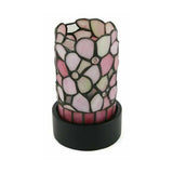 Pink Stained Glass Light of Remembrance Cremation Keepsake Urn