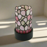 Pink Stained Glass Light of Remembrance Cremation Keepsake Urn