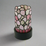 Pink Stained Glass Light of Remembrance Cremation Keepsake Urn