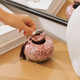 Sakura Pink Ceramic Pet Urn in Extra Small