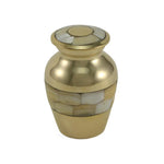 Elite Mother of Pearl Small Cremation Urn For Ashes