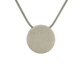 Round Pewter Pendant With Chain