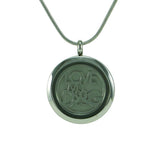 Round Pewter "Love My Dog" Pendant