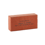 Personalized Outdoor Red Remembrance Brick