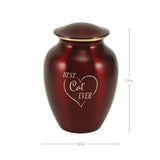 'Best Cat Ever' Ruby Pet Urn Bundle