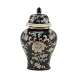 Black Lotus Temple Ceramic Cremation Urn