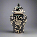 Black Lotus Temple Ceramic Cremation Urn