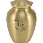 'Best Dog Ever' Bronze Pet Urn Bundle