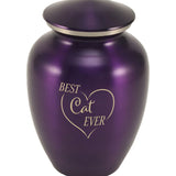 Near & Dear® Classic Expressions: "Best Cat Ever" Purple Pet Urn In Small