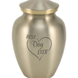 'Best Dog Ever' Pewter Pet Urn Bundle