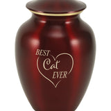 Near & Dear® Classic Expressions: "Best Cat Ever" Ruby Pet Urn In Small