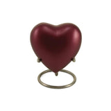 Grecian Magenta Heart Keepsake Urn