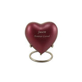 Grecian Magenta Heart Keepsake Urn