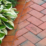 Personalized Outdoor Red Remembrance Brick