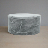 Cloud Grey Marble Circular Keepsake Urn